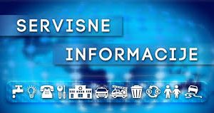 Servisne informacije – 4.5.2020.godine