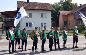 Učesnici Marša mira iz Tešnja danas u Živinicama