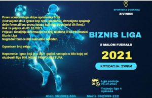 Biznis liga u malom fudbalu od oktobra i u našem gradu