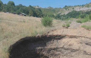 Novi krater u mjestu Živčići