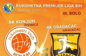 RK Konjuh Živinice dočekuje Gradačac u 3. kolu PLBiH