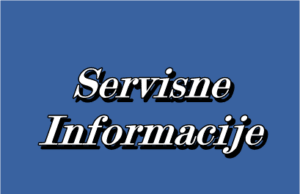 Servisne informacije za 17.03.2025. godine