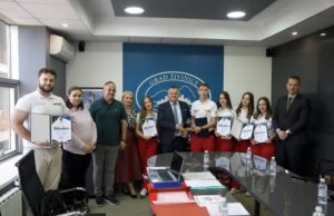 Gradonačelnik Muhić ugostio ekipu prve pomoći Gimnazije Živinice