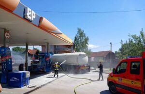 PVJ Živinice izvela pokaznu vježbu simulacije požara na benzinskoj pumpi
