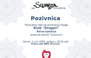 PROMOCIJA KNJIGE KLUBA “DRUGARI” – RATNA SJEĆANJA