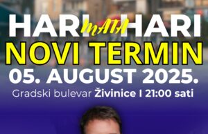SAOPŠTENJE ZA NOVI TERMIN KONCERTA HARI MATA HARI