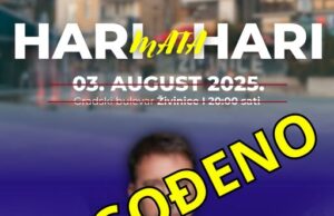 ZVANIČNO SAOPŠTENJE ZA KONCERT GRUPE HARI MATA HARI!
