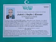 Sutra komemoracija i dženaza rahmetli Enveru Jukiću