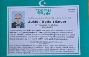 Sutra komemoracija i dženaza rahmetli Enveru Jukiću