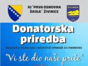 JU Prva osnovna škola Živinice organizuje Donatorsku priredbu