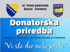 JU Prva osnovna škola Živinice organizuje Donatorsku priredbu